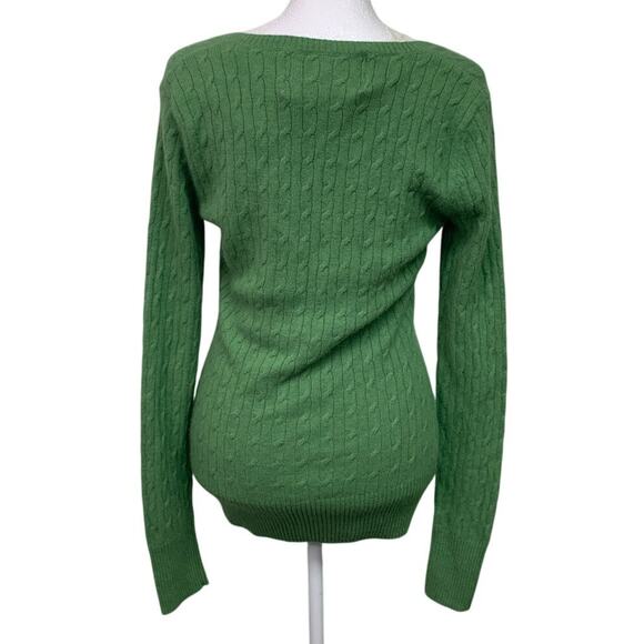 NWT New Lucidity Womens Large Rabbit Hair Blend Long Sleeve Deep V Knit Sweater - Picture 4 of 6